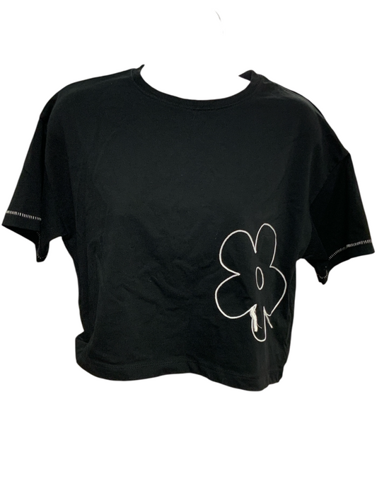 Zara Jr Crop Tee Black 13/L