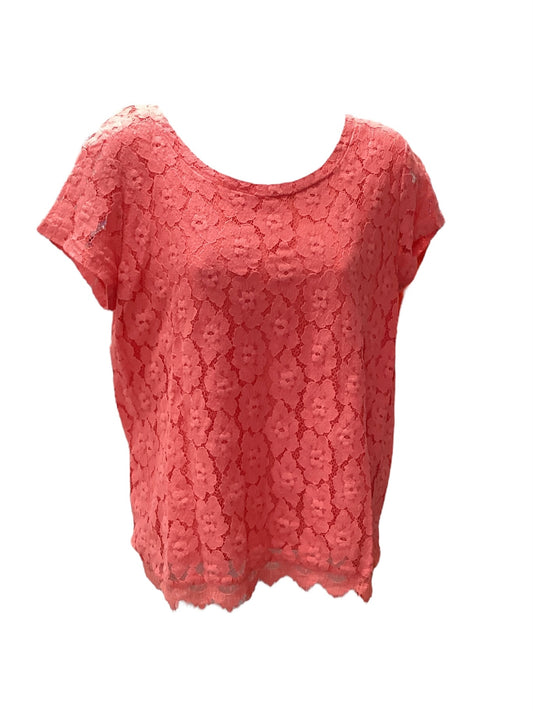 Pim + Larkin Women's Lace Top Salmon L