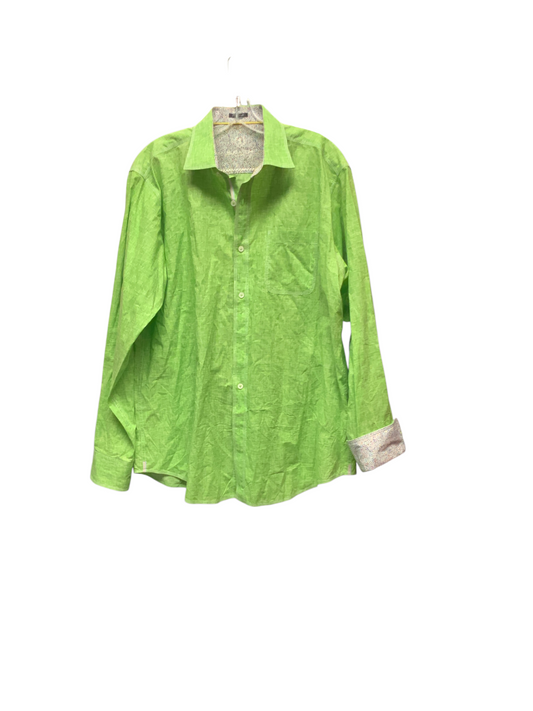 Bugatchi Men's Shirt Lime L