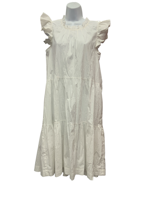 Sea Ny Women's Ruffle Dress White 12