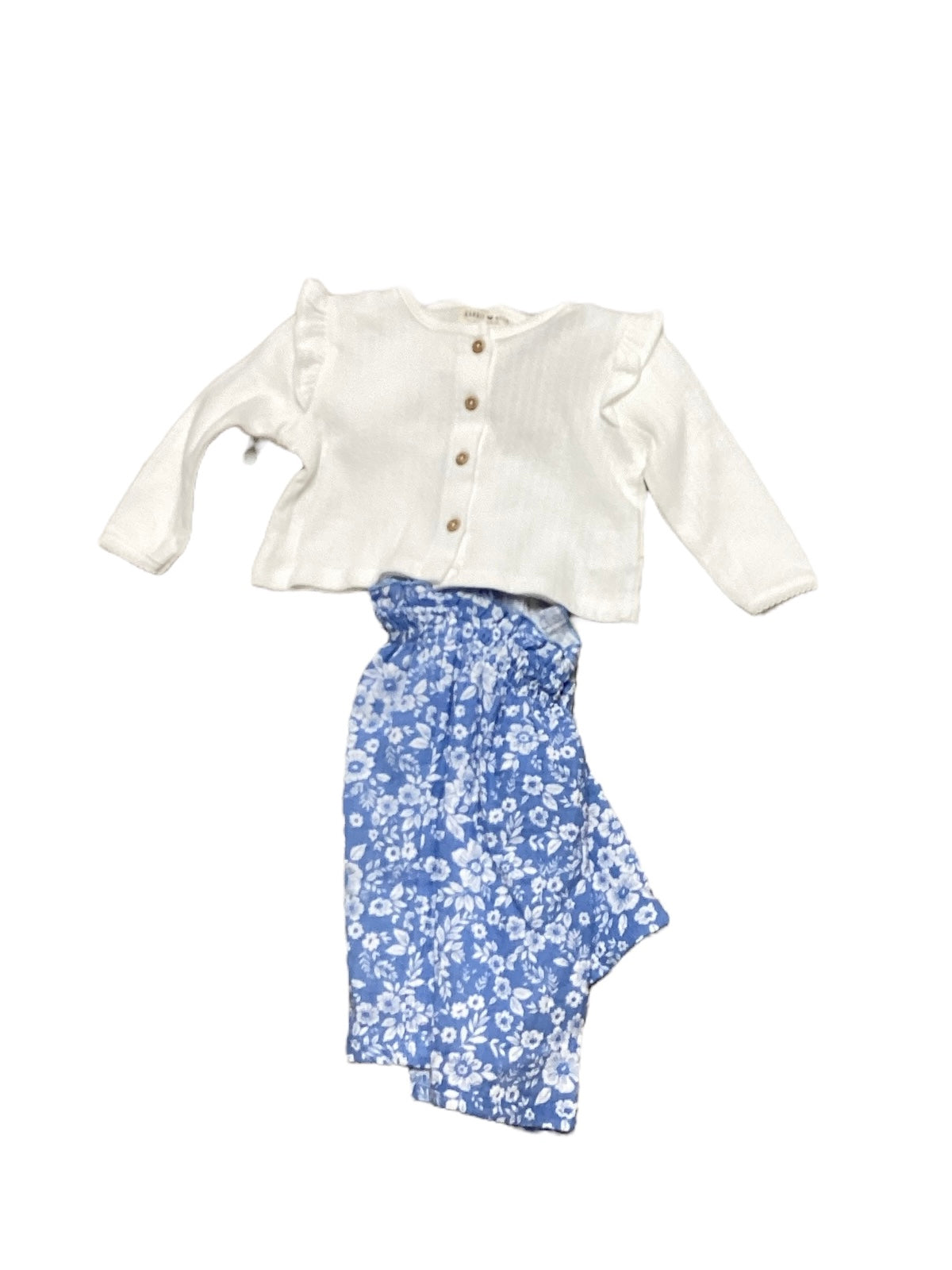 Rabbit + Bear Girls Blue Floral Dress 12M