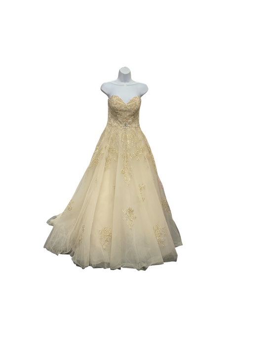 Ella Rosa Women's Bridal Gown Cream 10=M