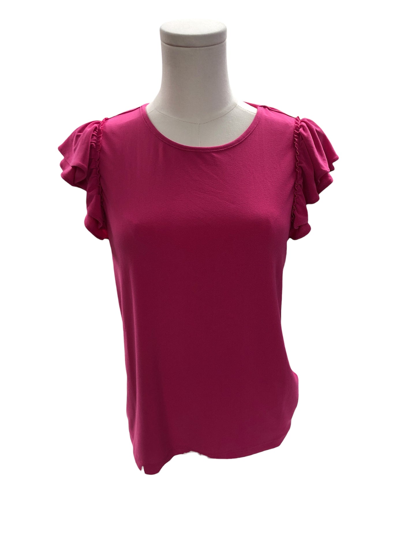 NWT Cece Women's Knit Ruffle Blouse XS