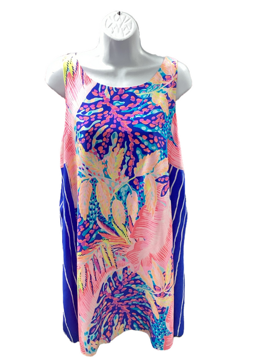 Lilly Pulitzer Women's Silk Shift Royal L