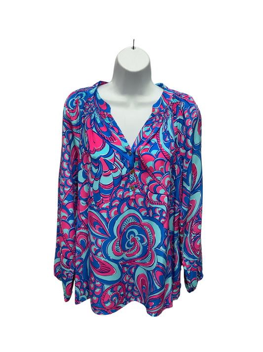 Lilly Pulitzer Silk Blouse Reel M