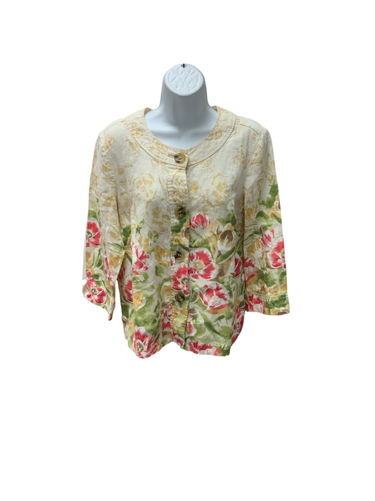 JM Collection Women's Linen Jacket 8