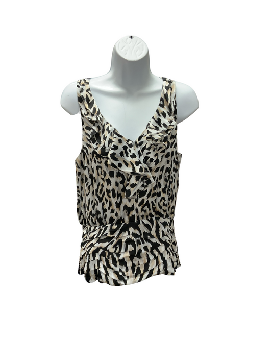 WHBM Women's Blouse Cheetah M
