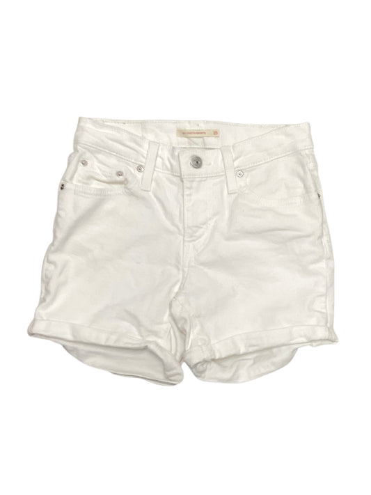 Levis Women's Shorts White 25/0x4=XS