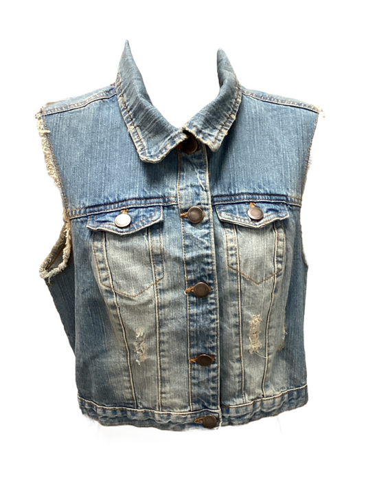Denim & Co Jr Vest Denim UK8=S