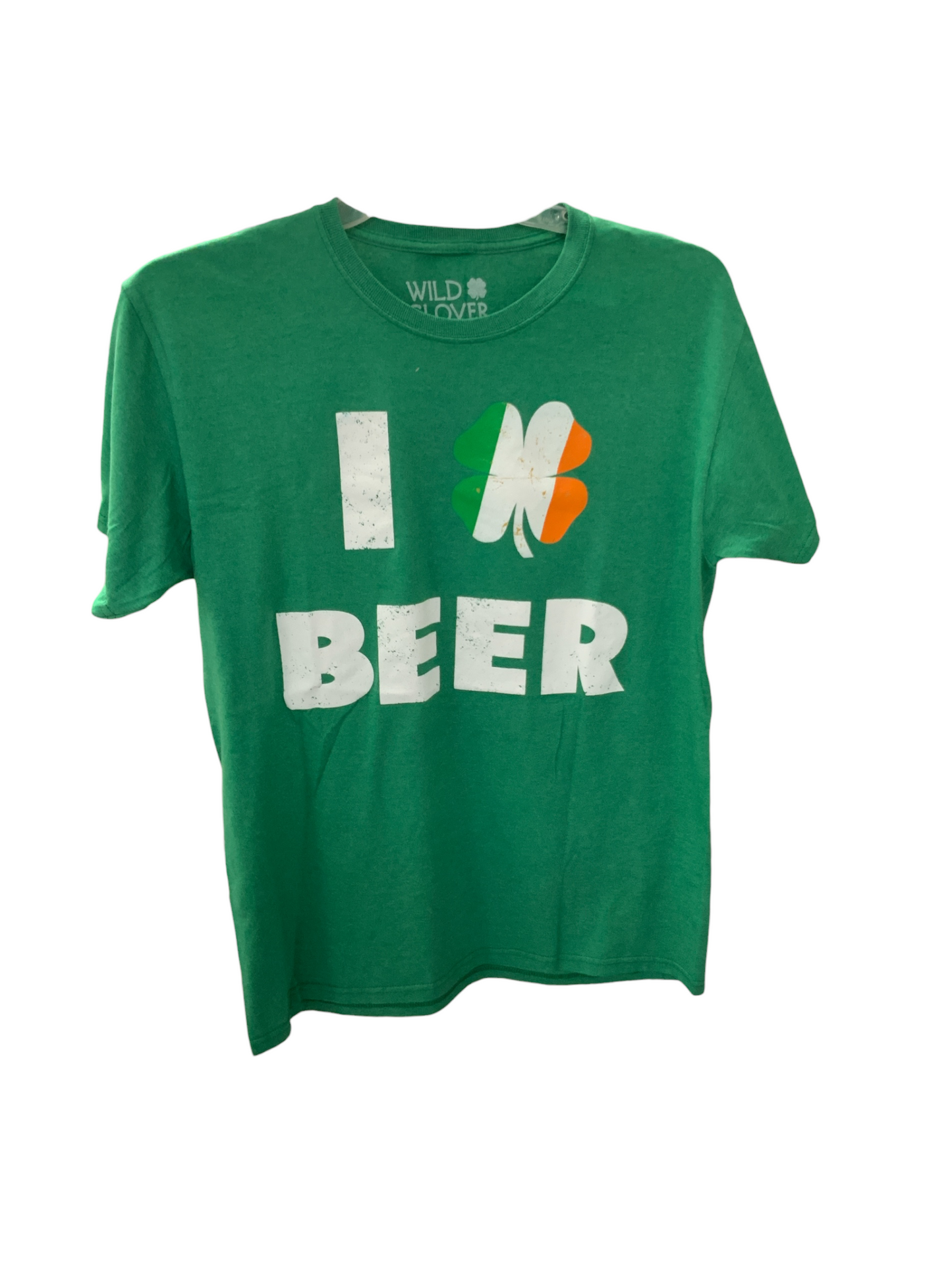 Wild Clover Men's I Shamrock Beer Tee Green M