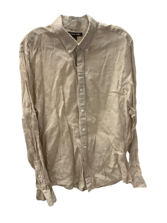 Michael Kors Men's Linen Shirt Beige L