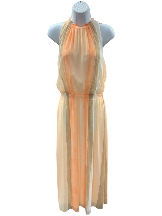 Chicos Women's Maxi Dress Peach .5=6P