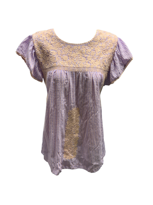 J Marie Embroidered Blouse Multi M