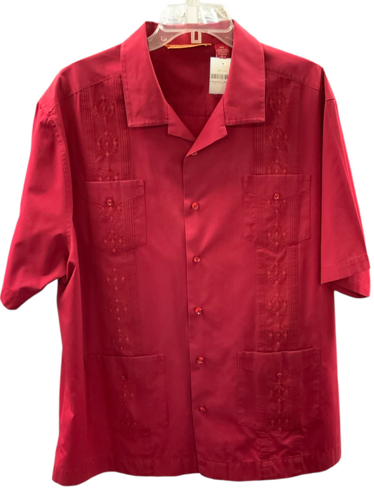 Havanera Men's Shirt Red 2X