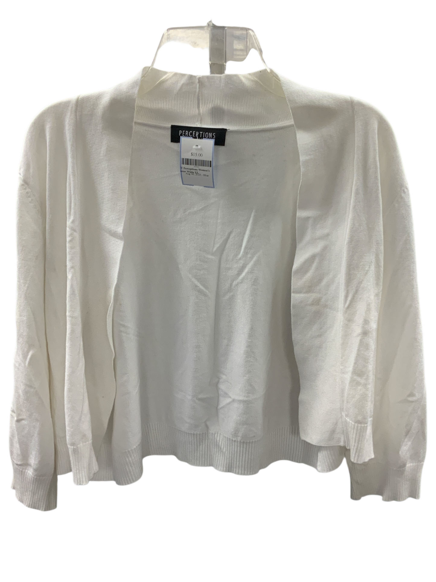NWT Perceptions Women's Sweater White XL