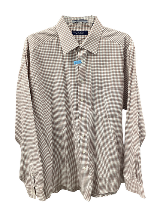Hathaway Men's Shirt Plaid XXL
