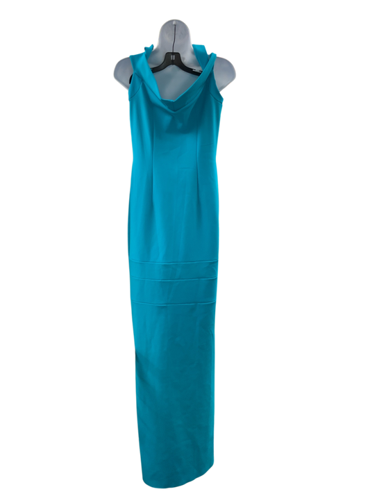 NWT Chiara Boni Women's Gown Turq 10=M