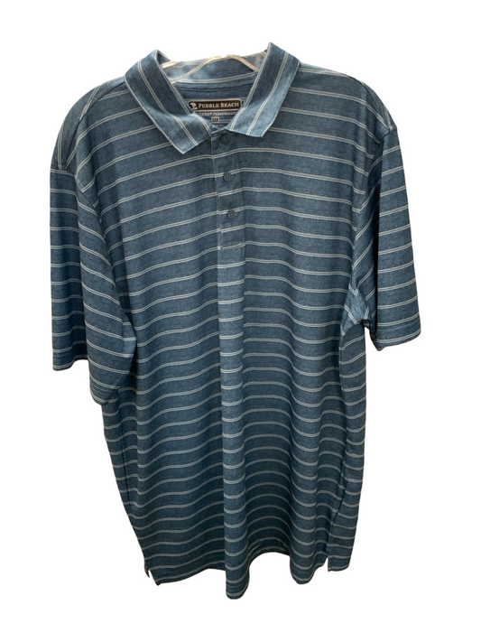 Pebble Beach Men's Shirt Blue XXL