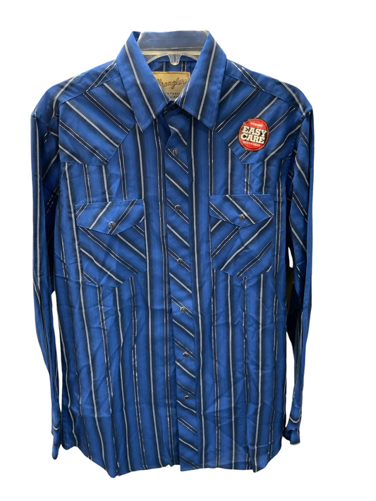 NWT Wrangler Men's Shirt Blue M