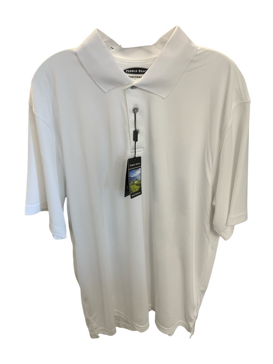 NWT Pebble Beach Men's Polo White XL