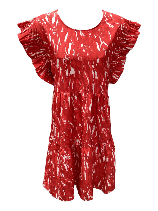 NWT Michelle McDowell Women's Dress Red L