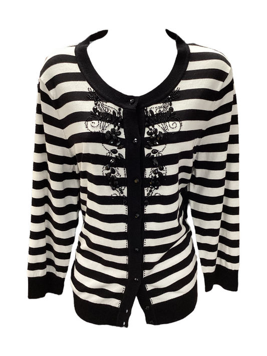 Talbots Women's Cardigan Stripe XL