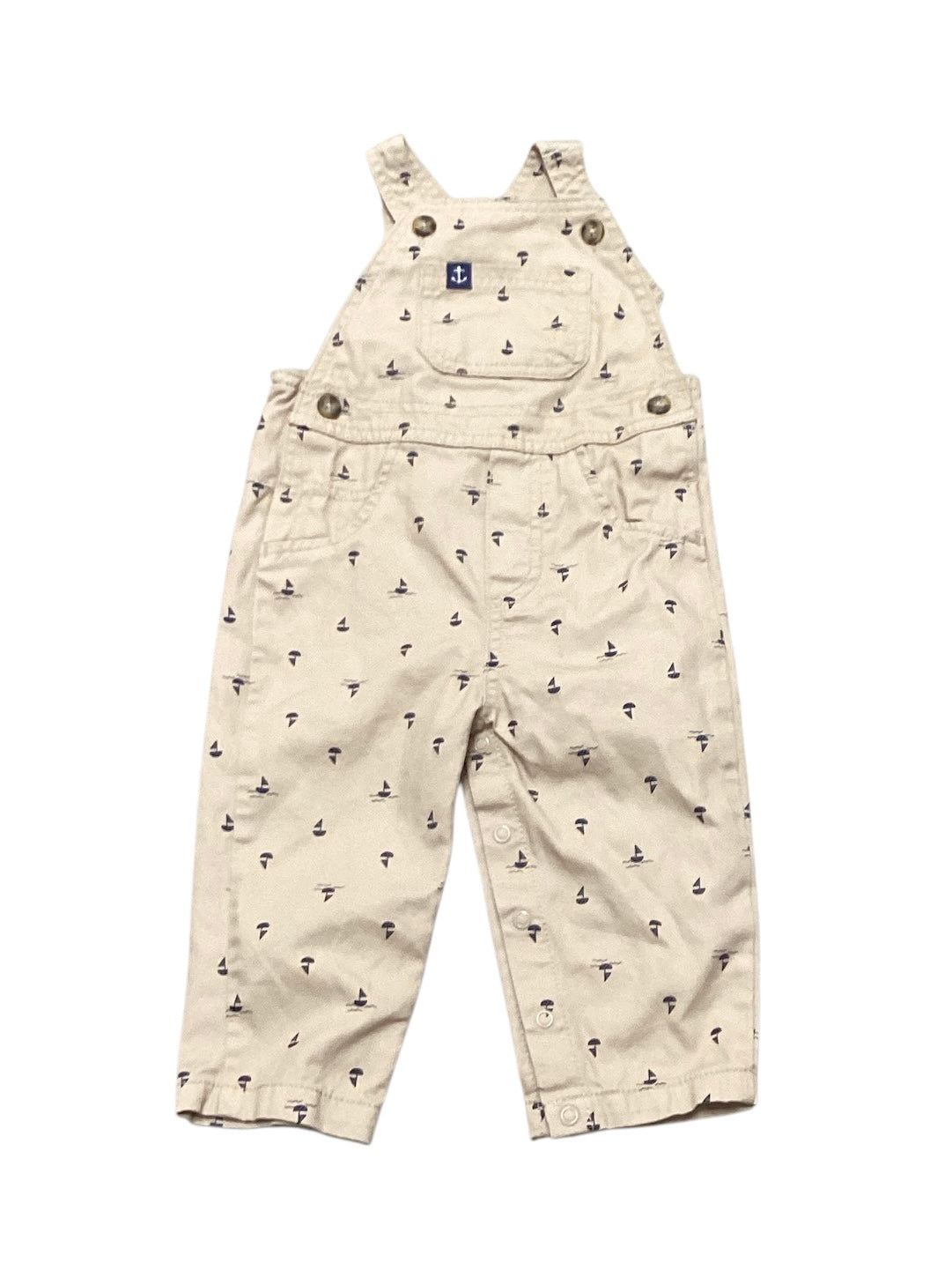 Carter’s Boys Khaki Overalls 12M