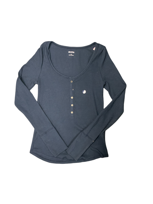 NWT Hollister Jr Henley Navy S