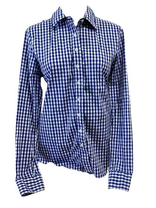 The Shirt Rochelle Behrens Shirt Navy Check M