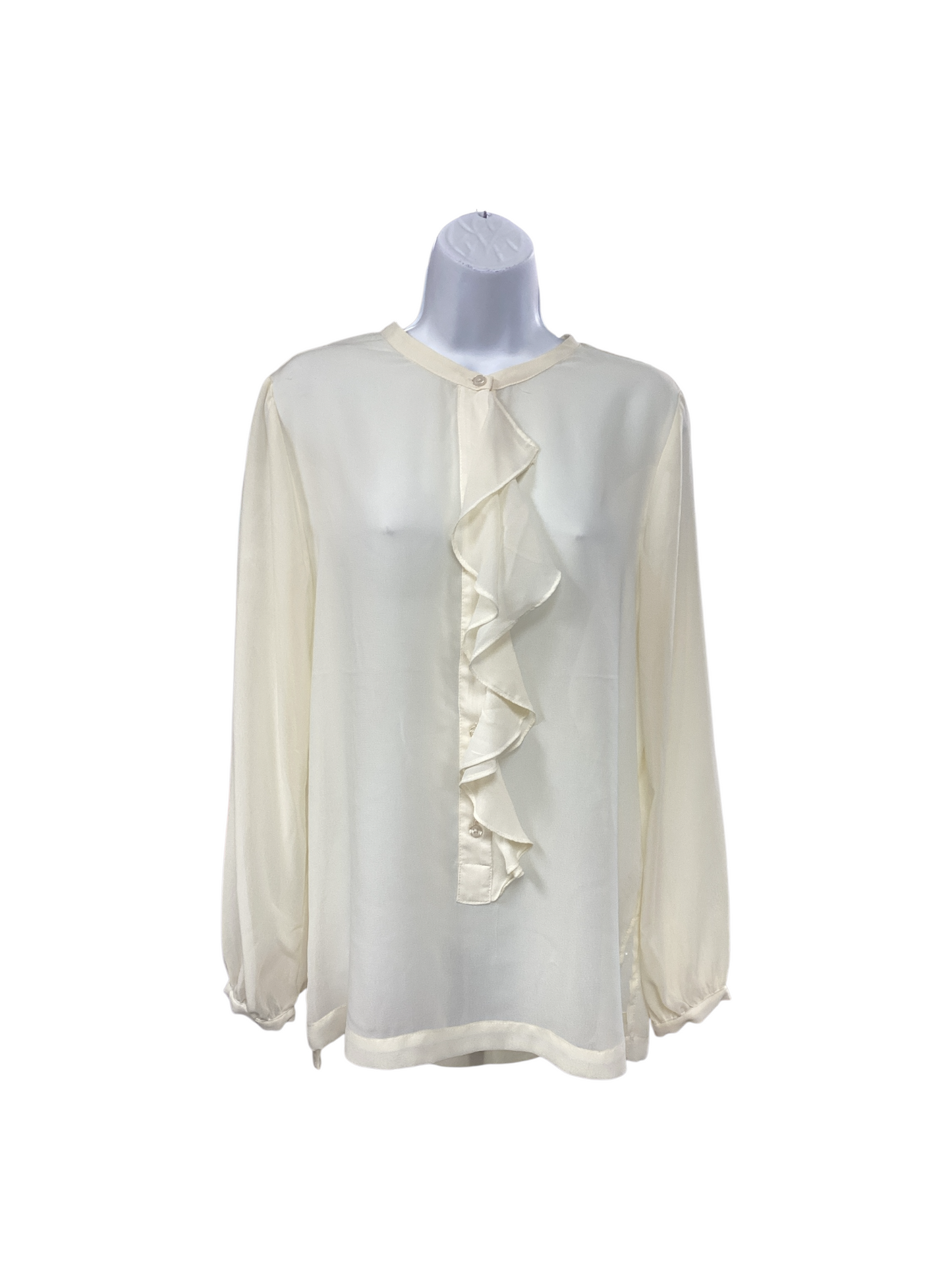 NWT Ellen Tracy Women's Blouse Cream M