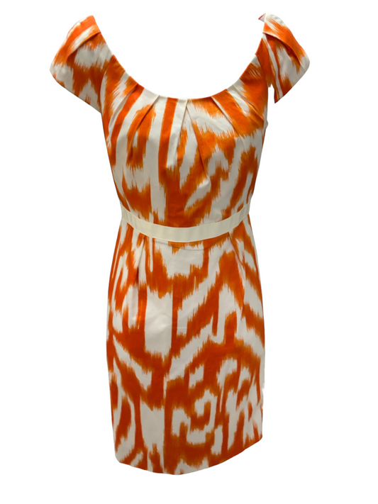 Carmen Marc Valvo Women's Dress Orange 4