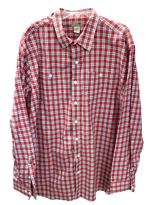 L.L. Bean Men's Shirt Red XXL