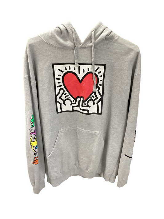 Keith Haring Men's Sweater Grey XL