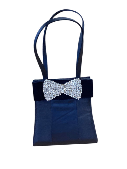 Lisi Lerch Black Satin Bow Bag