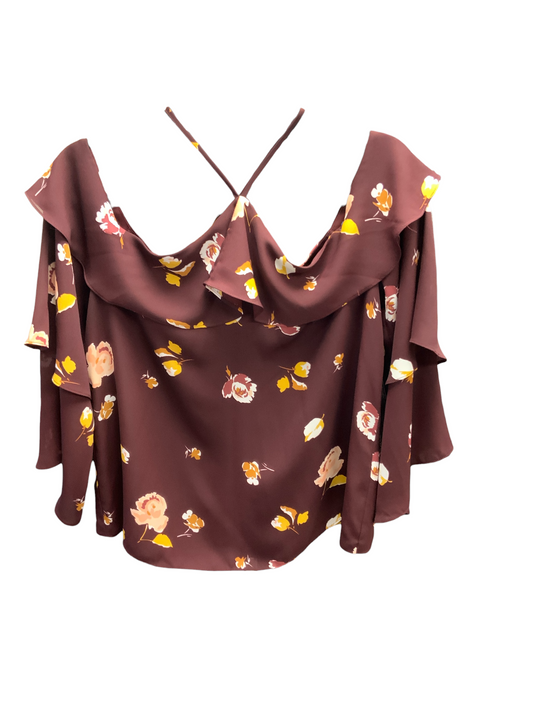 1 State Jr Blouse Brown S