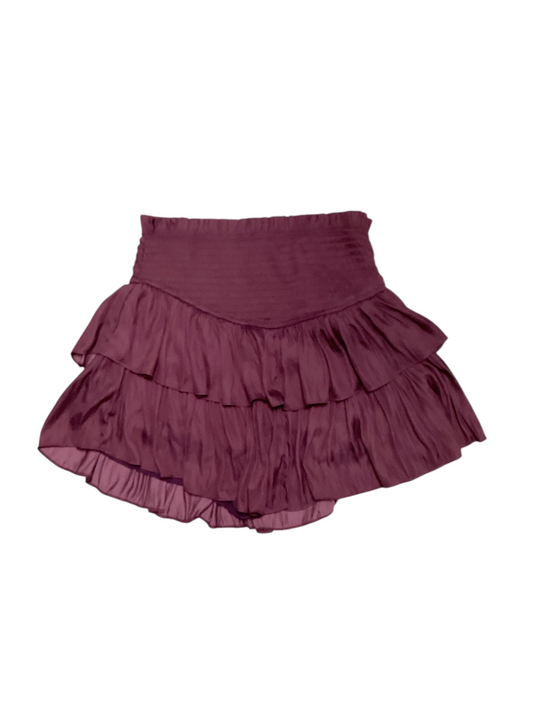 Mustard Seed Women's Ruffle Skirt Wine S