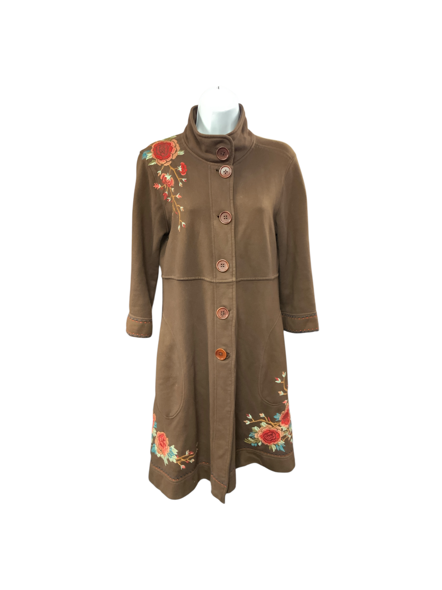 Johnny Was Women's Coat Brown S