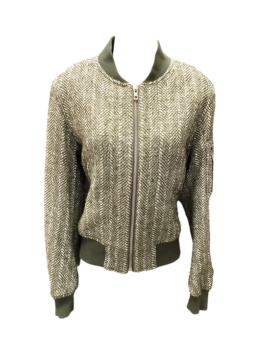 Rag & Bone Women's Tweed Bomber Olive S