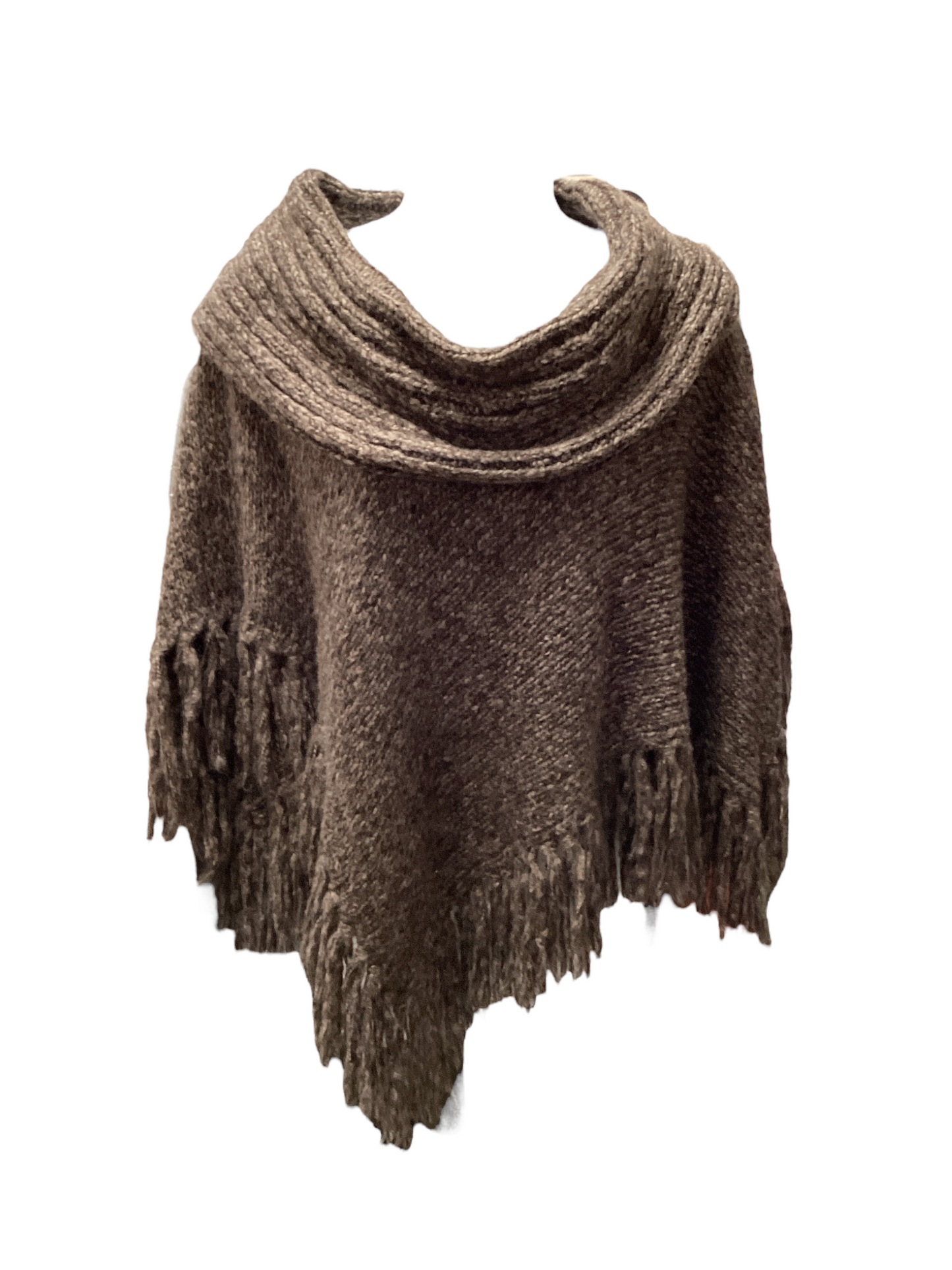 Nine West Jr Sweater Poncho Taupe M