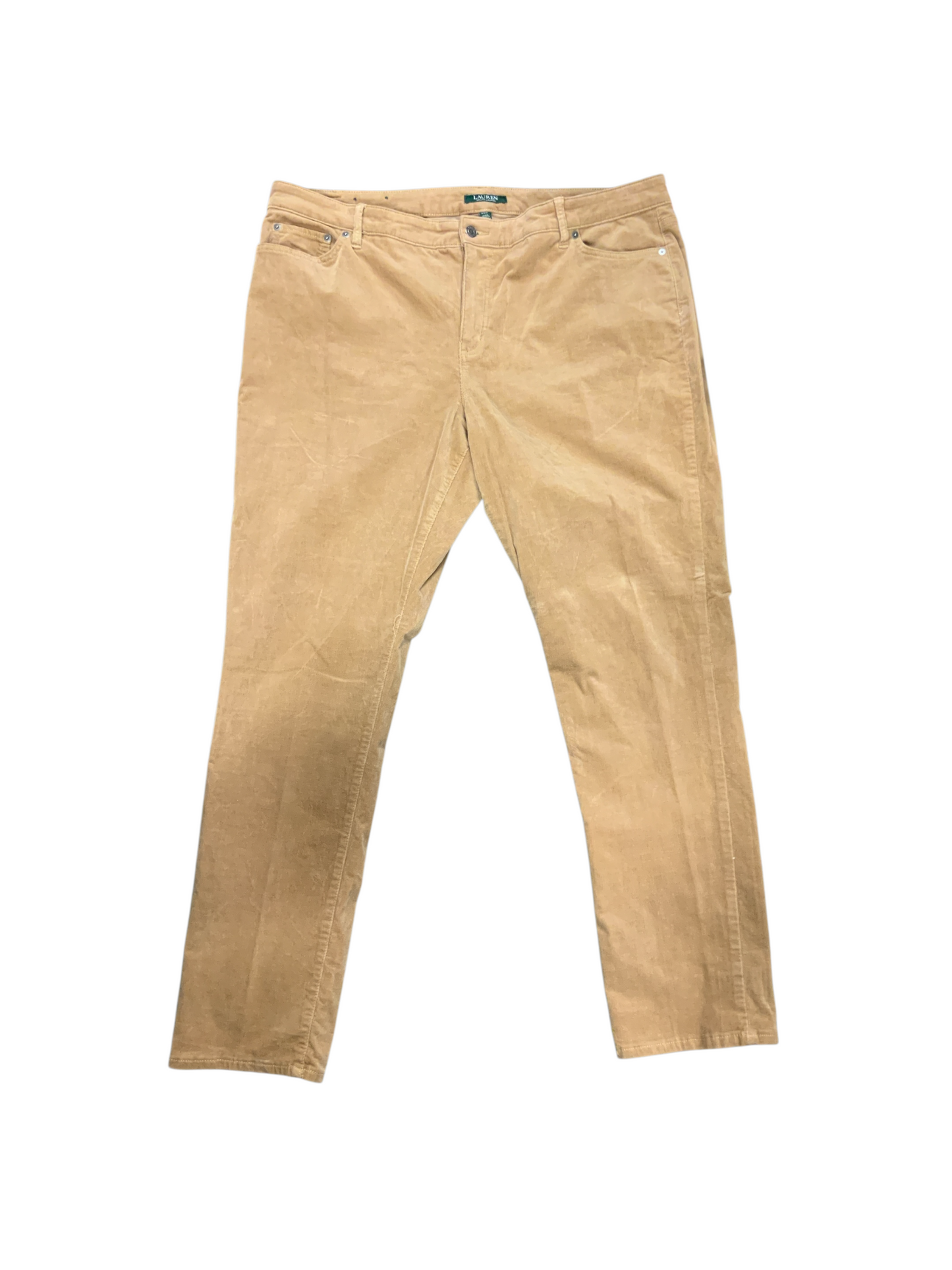 Lauren RL Women's 5 Pkt Camel Cord 20=2X