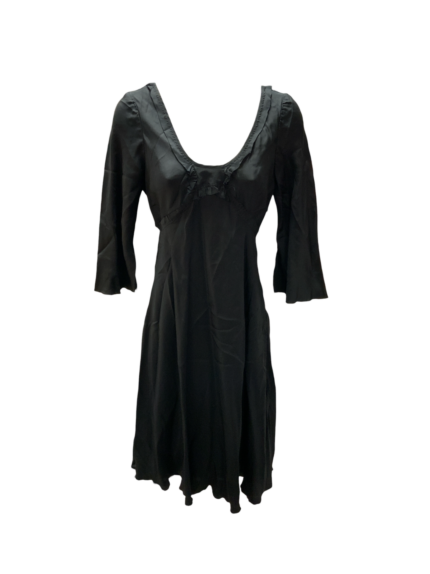 NWT A/X Armani Exchange Women's Silk Dress Black P/0=XS