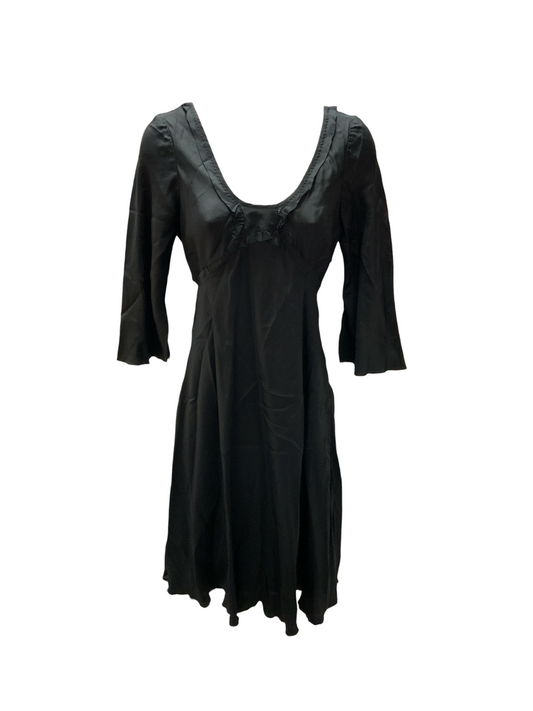 NWT A/X Armani Exchange Women's Silk Dress Black P/0=XS