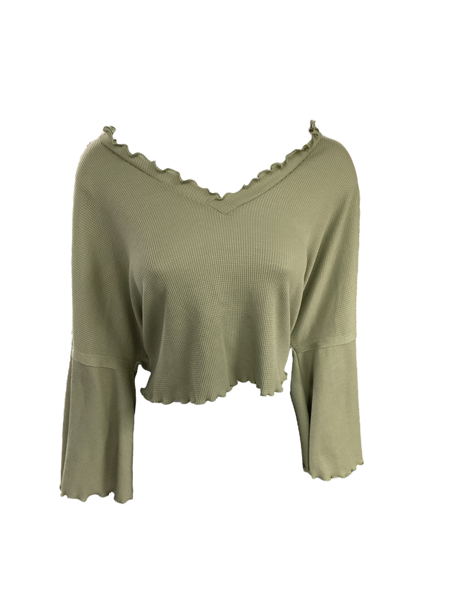 Altar'd State Women's Shirt OliveXS