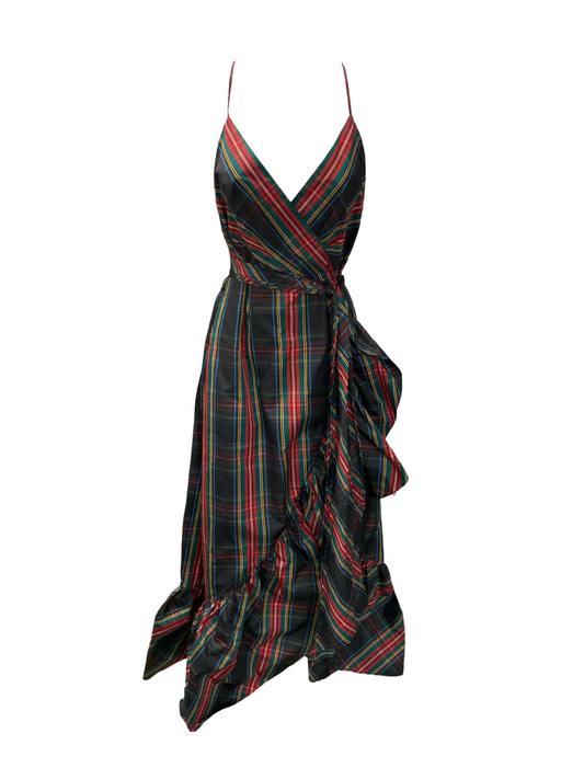 J Crew Women's Tartan Slip Gown 10=M