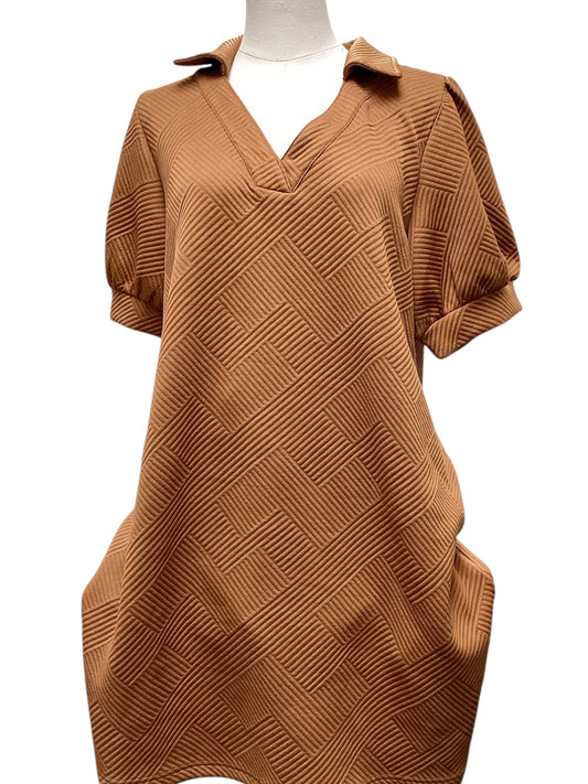 Jodifl Women's Dress Rust M