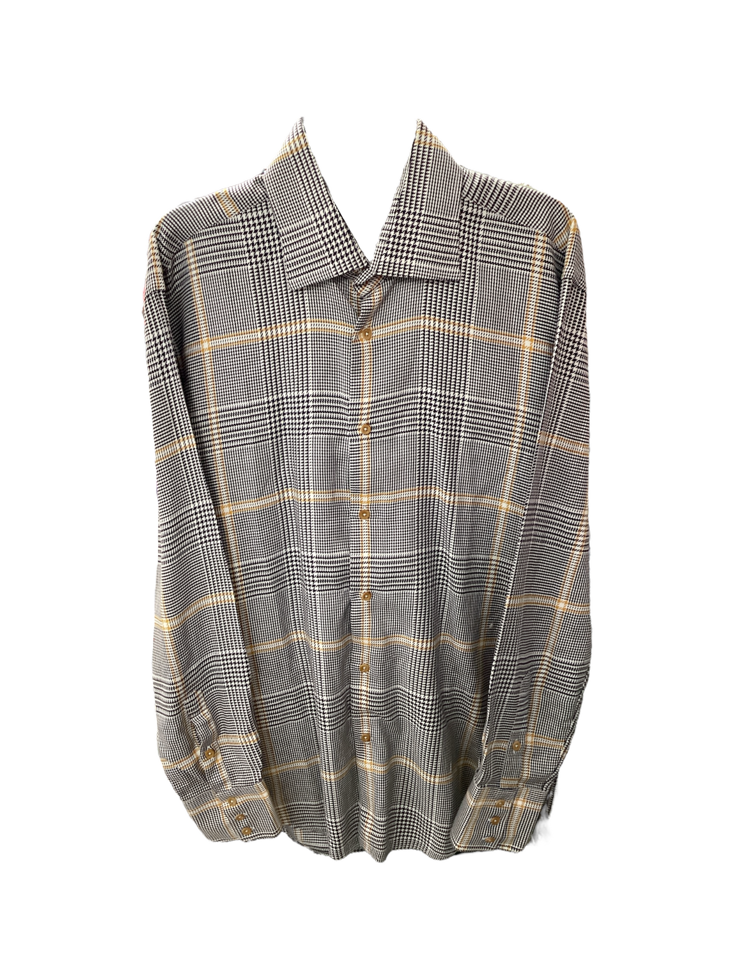 Circle Of Gentlemen Men's Shirt White Multi 43/17=XL