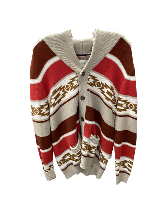 Sun Stone Men's Cardigan Tan Multi M