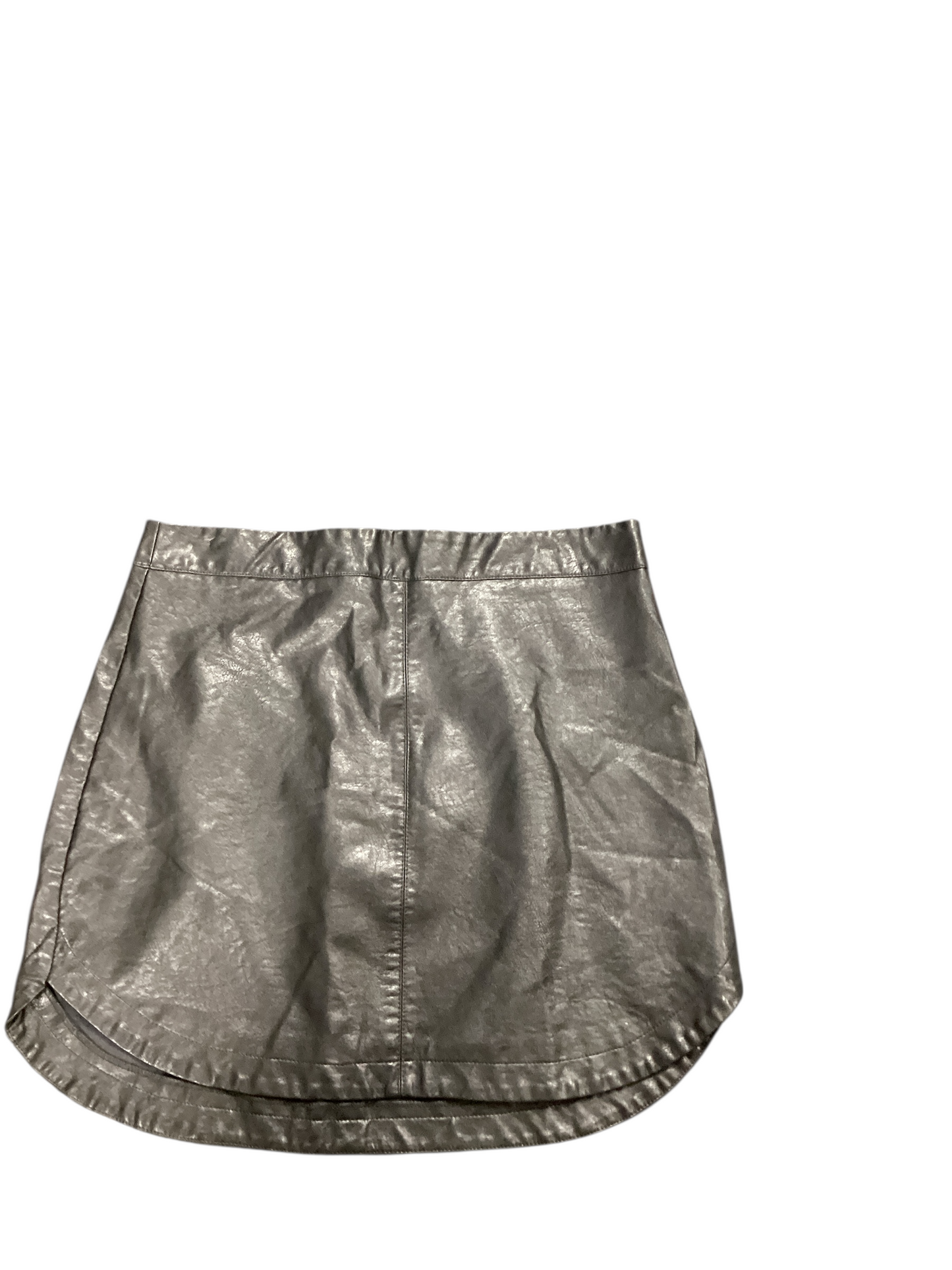 Mittoshop Women's Faux Leather Skirt Black L
