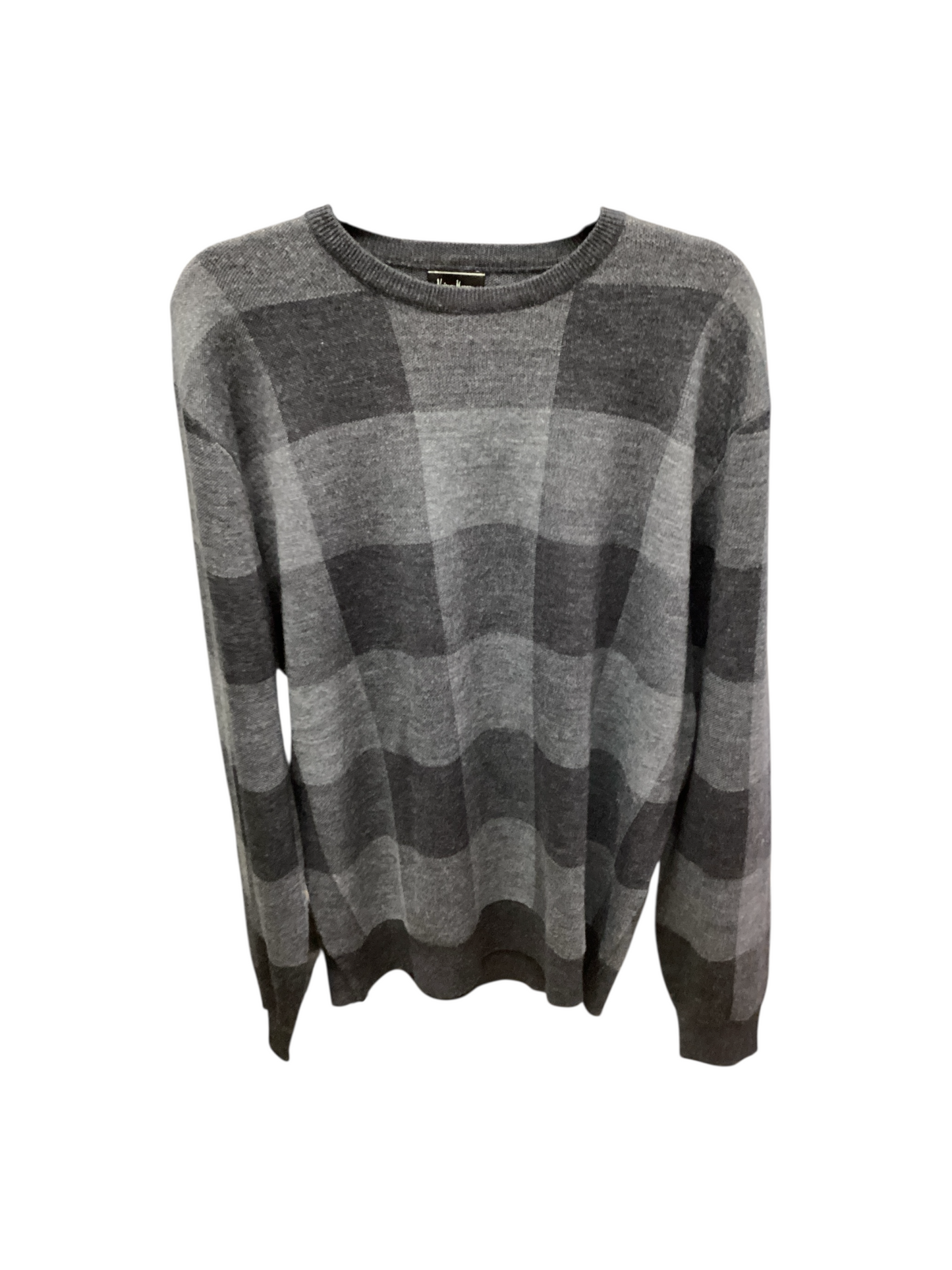 Neiman Marcus Men's Sweater Grey Checkered XXL