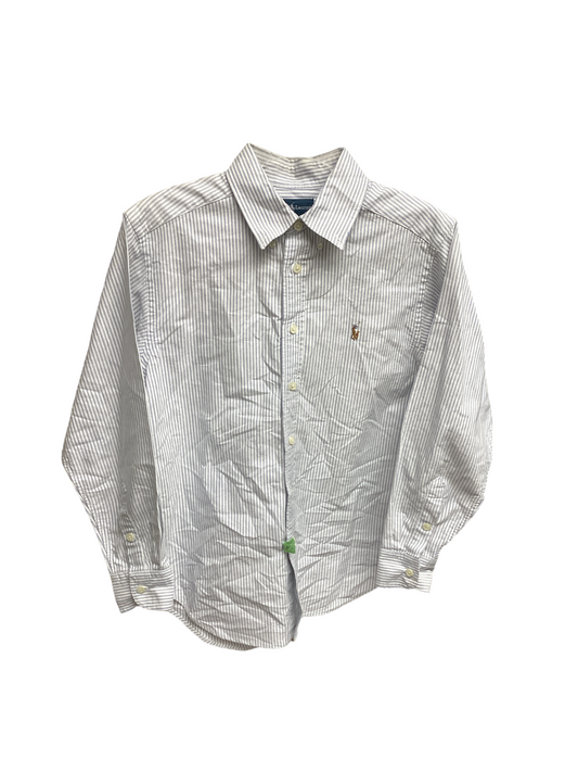 Ralph Lauren Men’s Shirt White Striped 12
